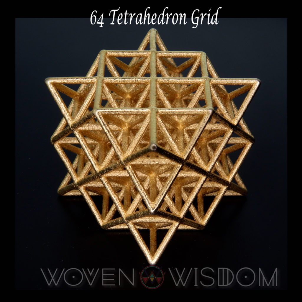 64 Tetrahedron Grid - Woven Wisdom